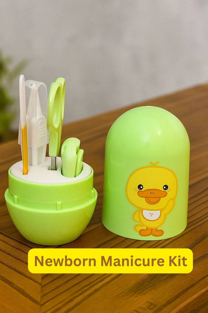 Newborn Baby Manicure Kit (Green) – 4-in-1 Grooming Set