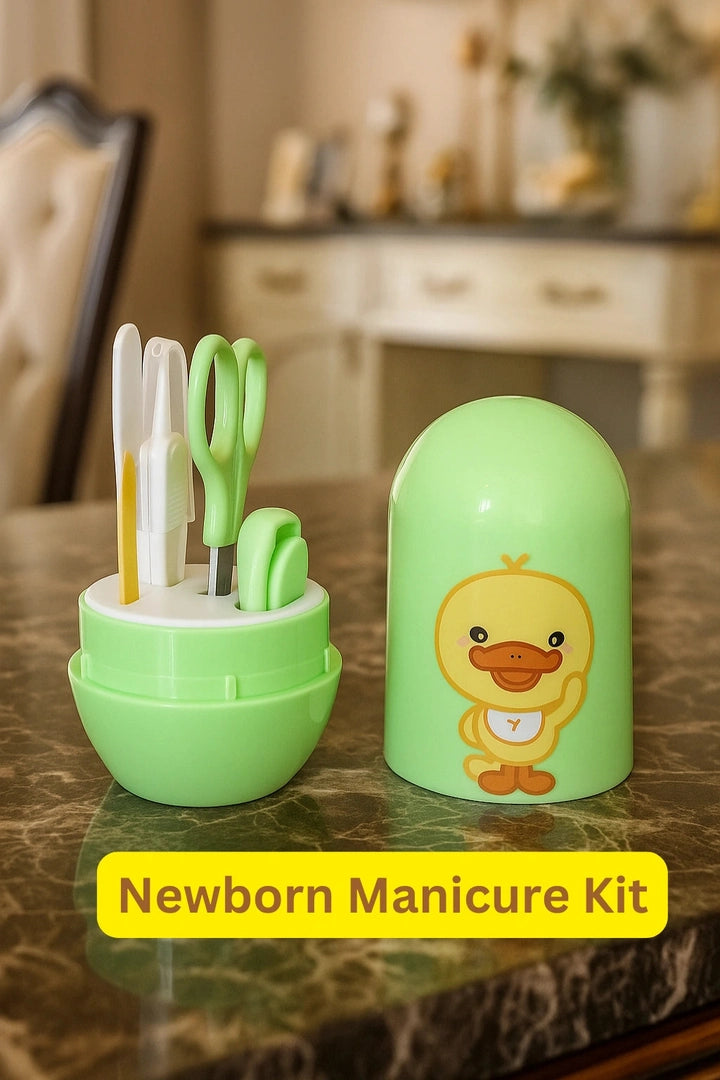 Newborn Baby Manicure Kit (Green) – 4-in-1 Grooming Set