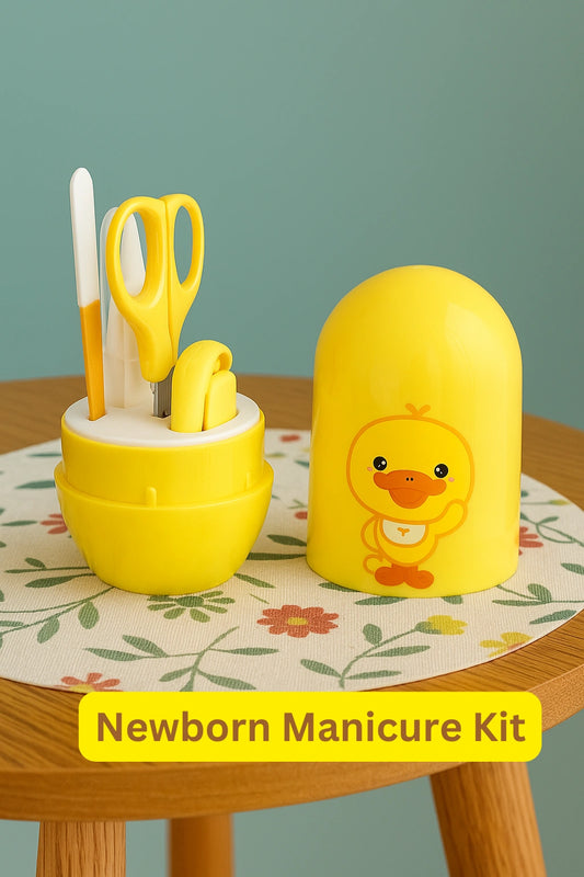 Newborn Baby Manicure Kit (Yellow) – 4-in-1 Grooming Set