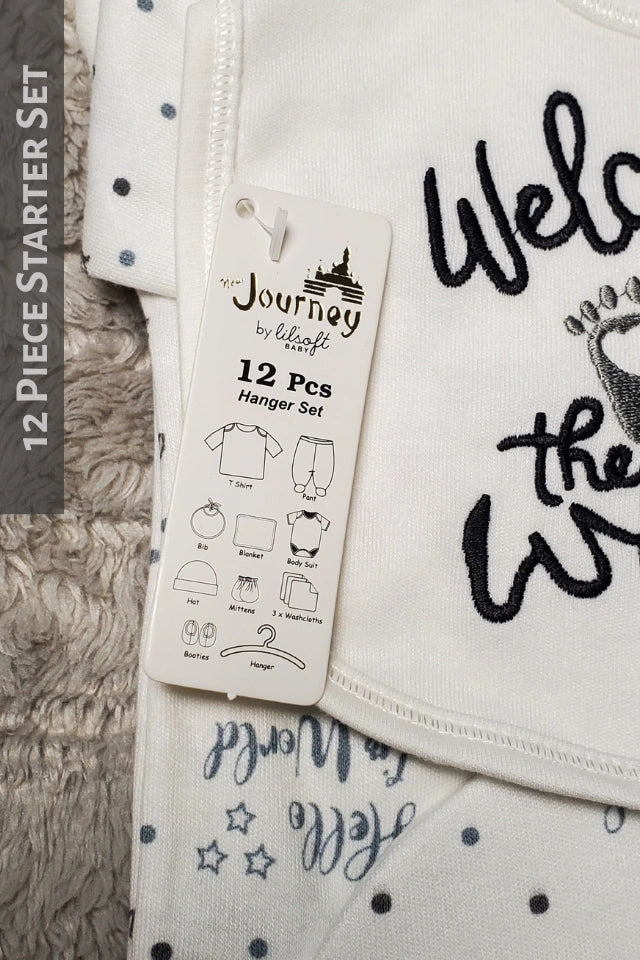 Welcome to the World BLACK | 12 Piece Starter Gift Set