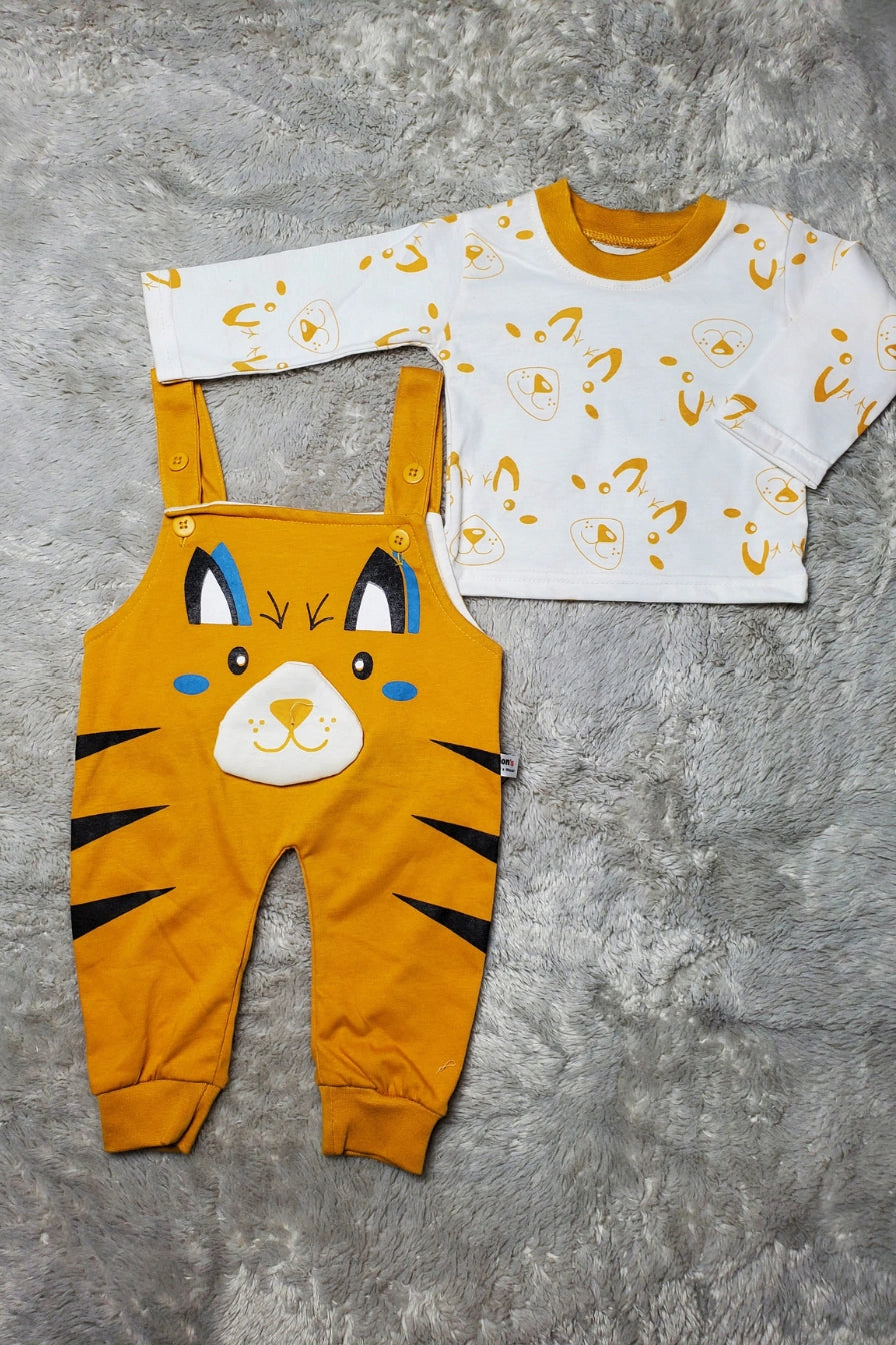 Eary Cat Romper Yellow - SUMMER FABRIC