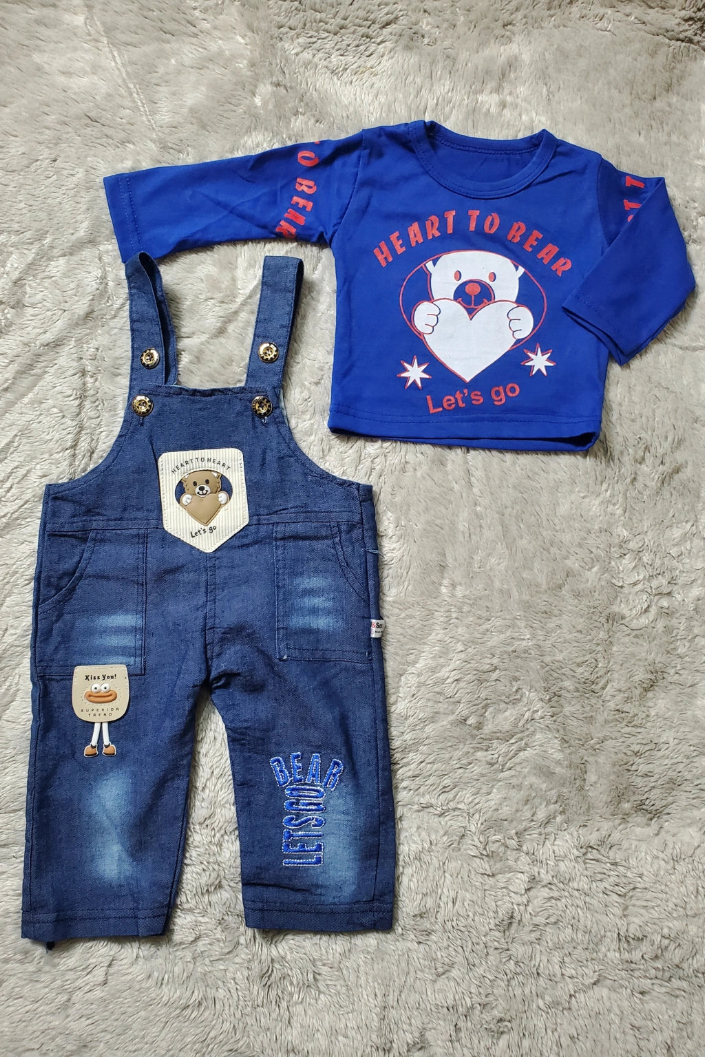Lets Go Denim Romper Blue - SUMMER FABRIC