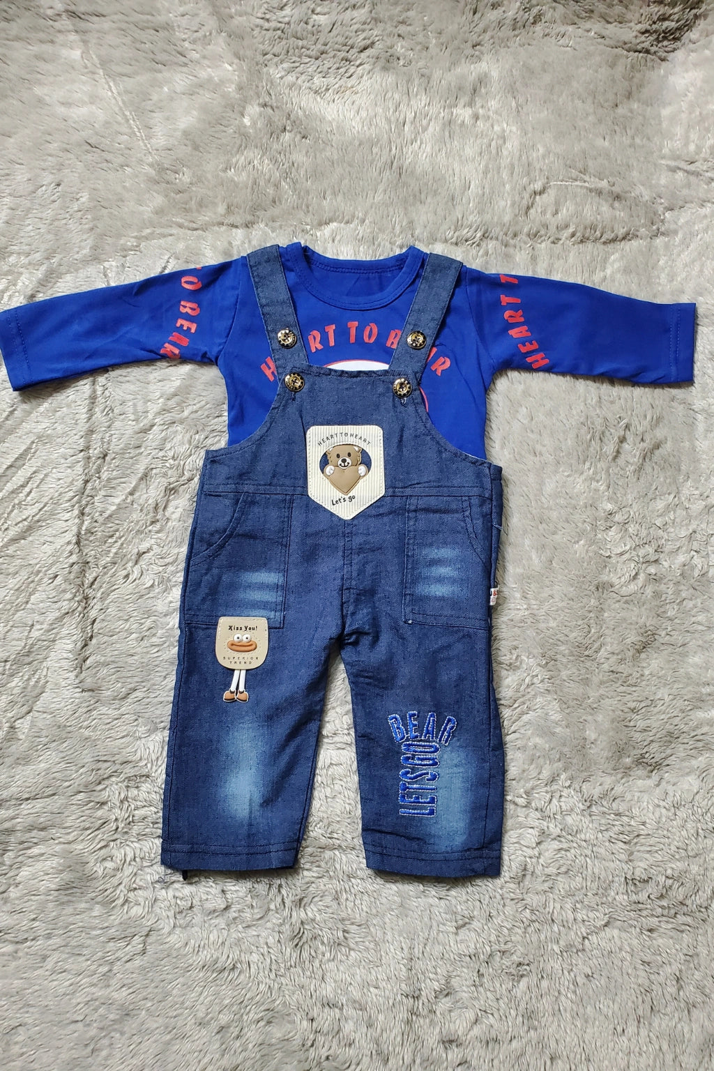 Lets Go Denim Romper Blue - SUMMER FABRIC