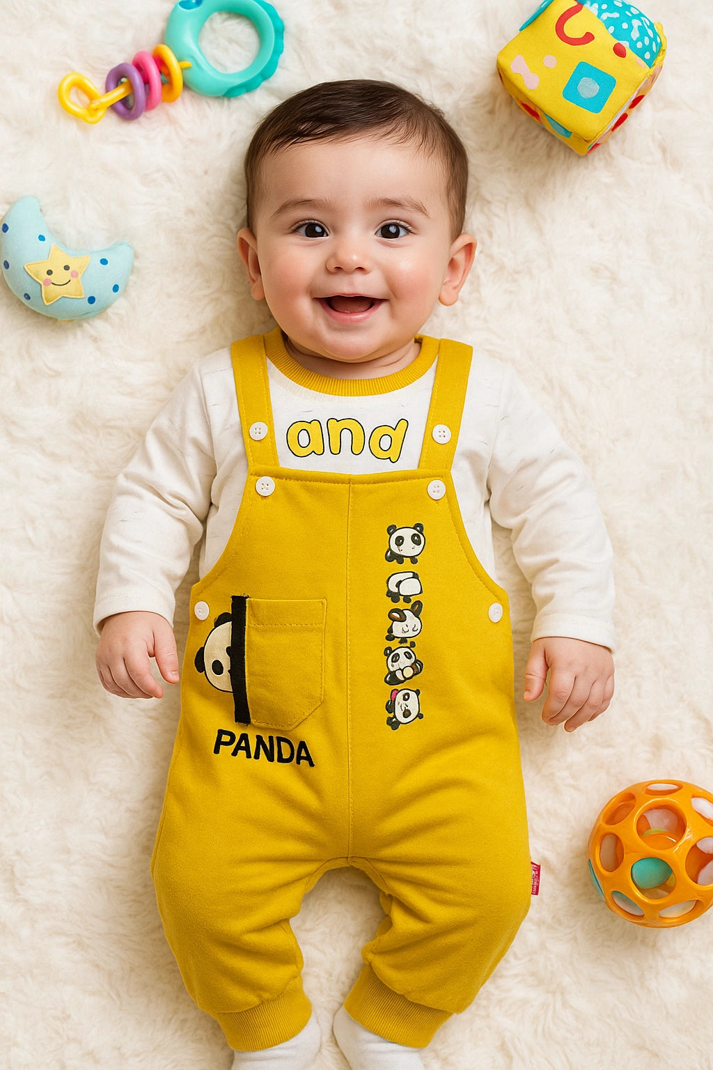 SLEEPY PANDA CL Romper - WINTER TERRY
