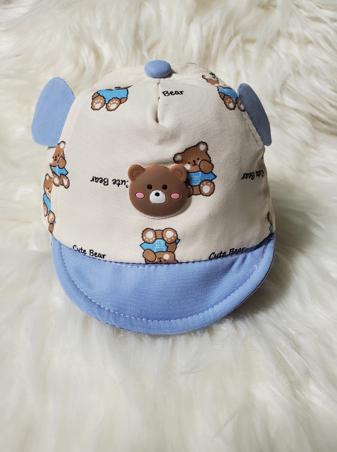 Cute Bear Summer Cap BLUE | IMPORTED