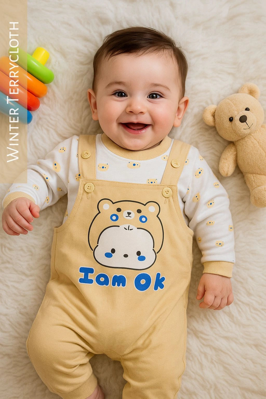 IM OK Romper Beige - WINTER TERRY