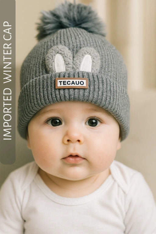 Winter TECAUA BUNNY GRAY Cap 3-9M