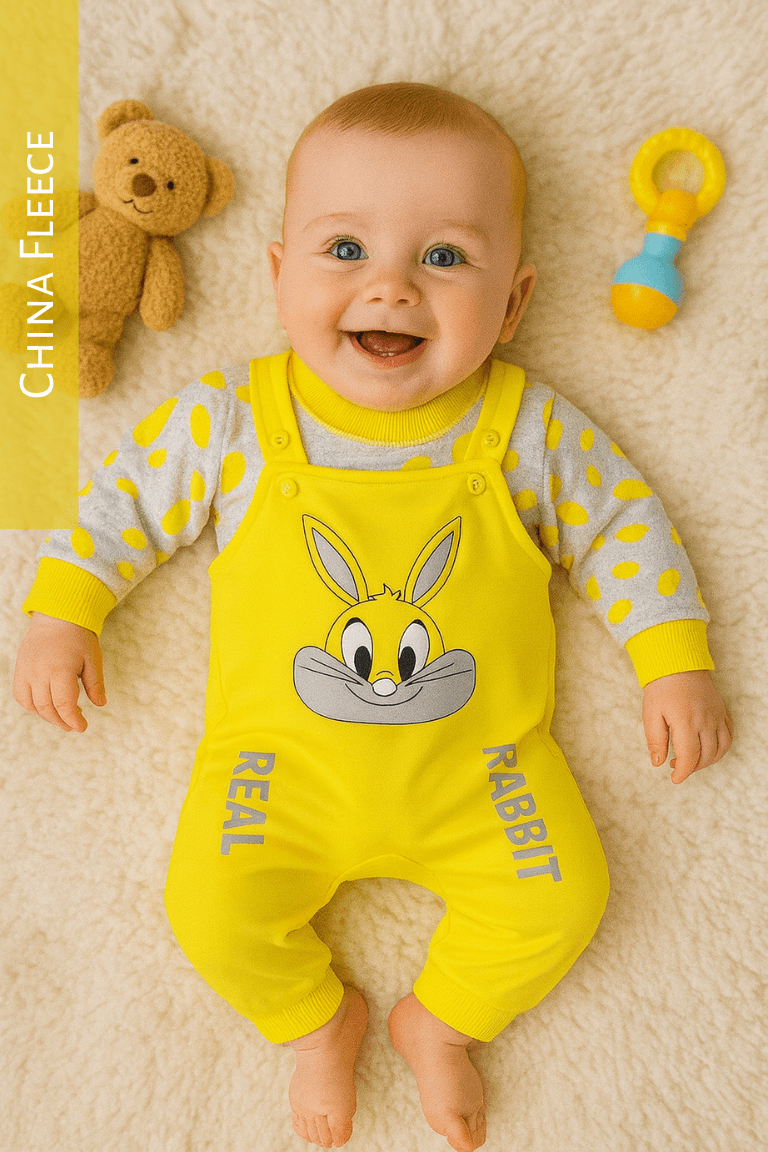 Bunny Yellow Romper - China Fleece