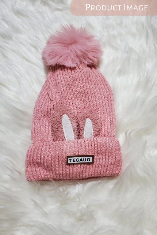 Winter TECAUA BUNNY PINK Cap 3-9M