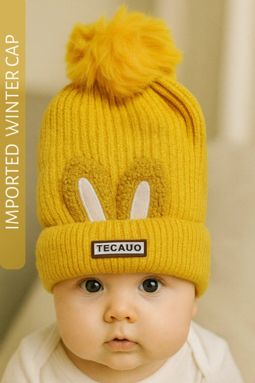 Winter TECAUA BUNNY YELLOW Cap 3-9M