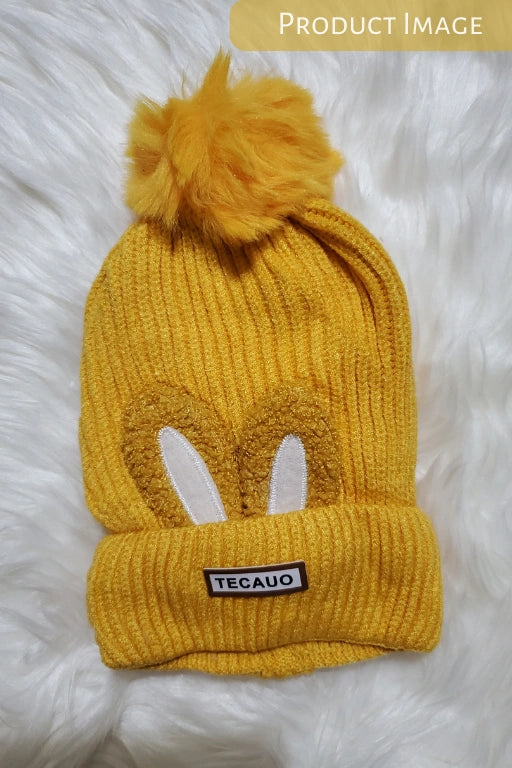 Winter TECAUA BUNNY YELLOW Cap 3-9M