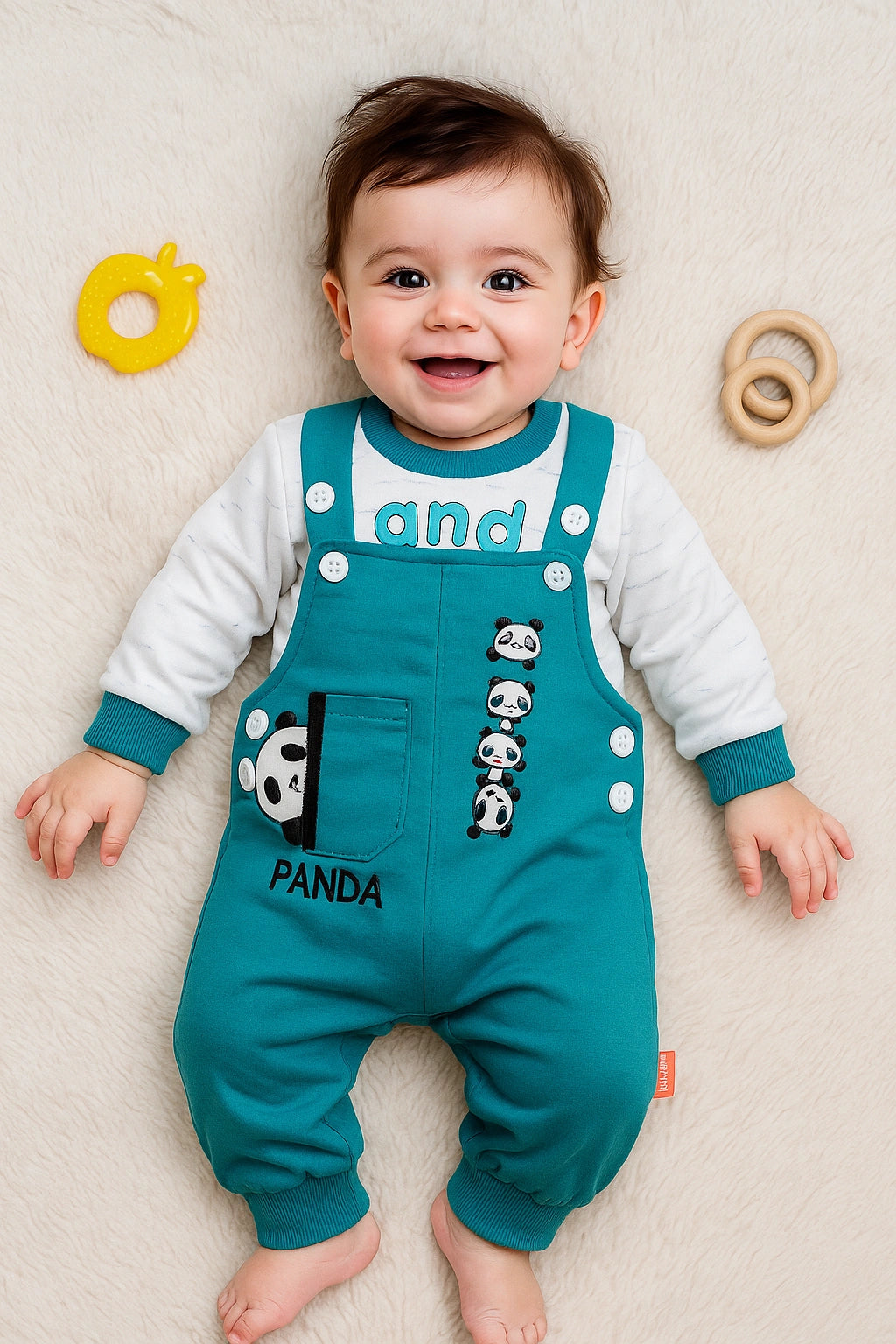 SLEEPY PANDA BG Romper - WINTER TERRY