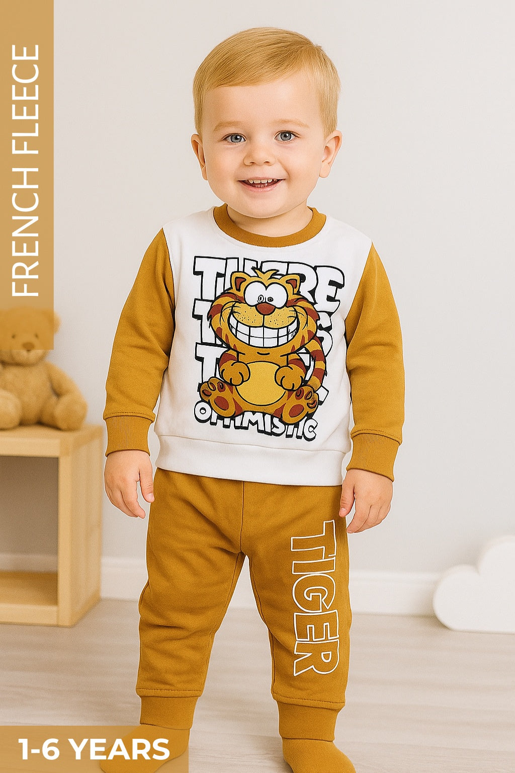 Tiger Coord Set - French Fleece