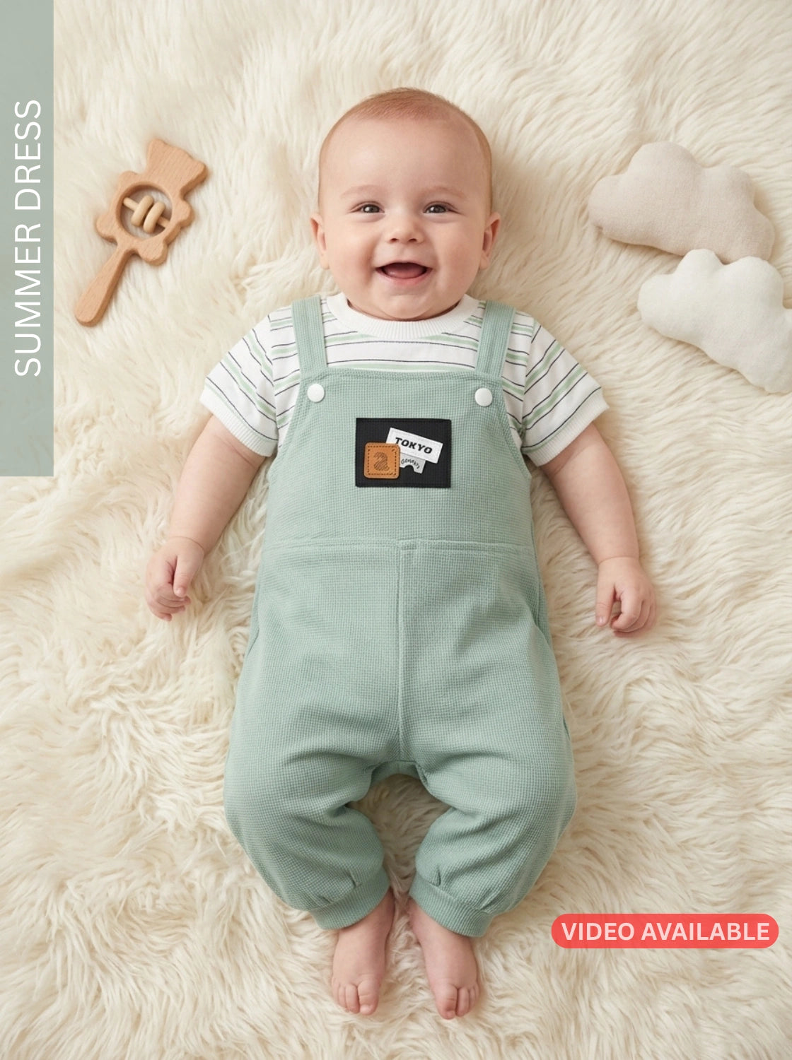 TOKYO Romper LGreen- SUMMER FABRIC