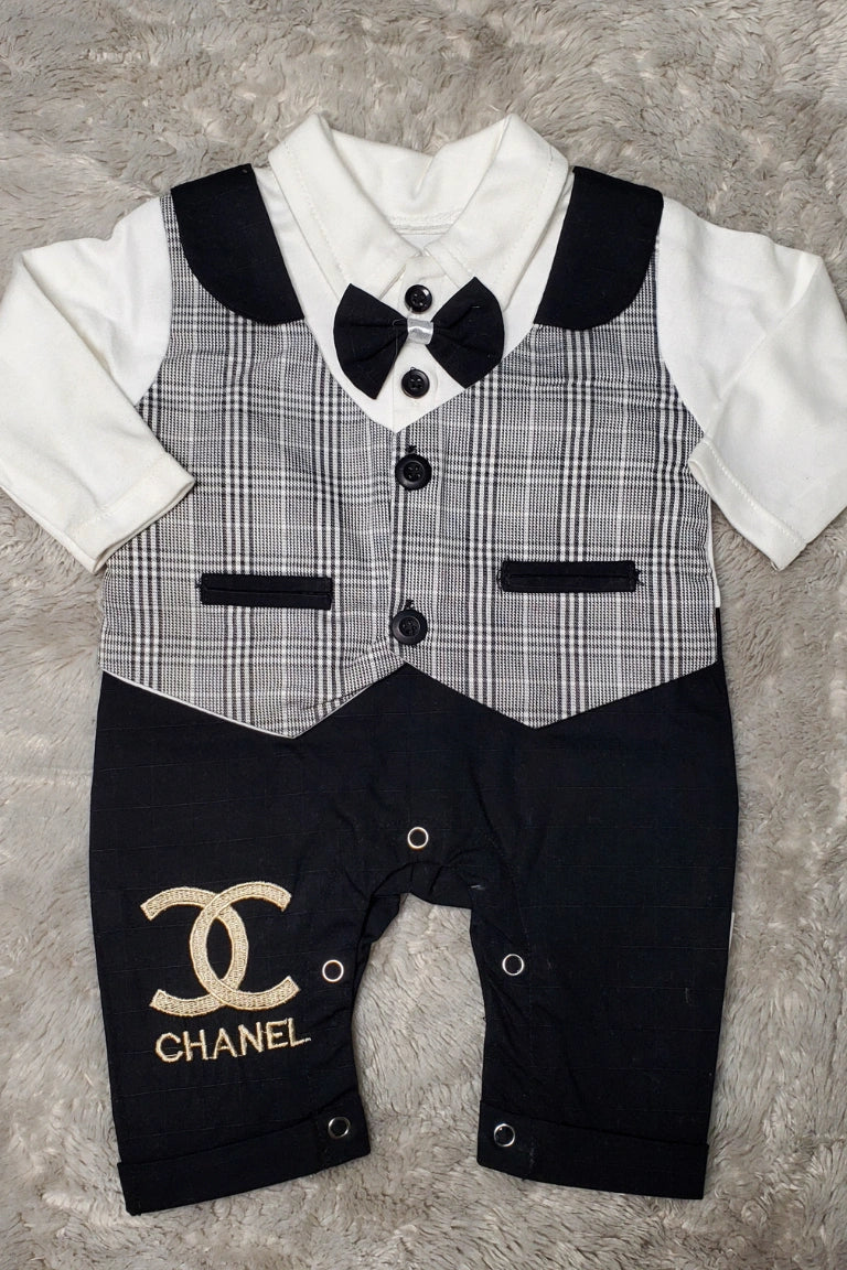 PARTY WEAR Tuxedo Chane Romper | SUMMER FABRIC