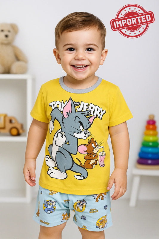 TomJerry Character Suit IMPORTED Shirt + Short Set