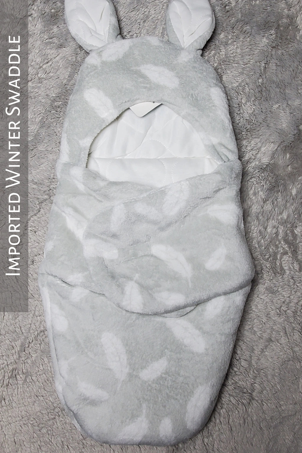 Imported Winter Swaddle Leaves 0-3M Baby