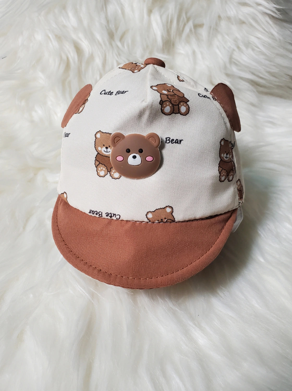 Cute Bear Summer Cap BROWN | IMPORTED