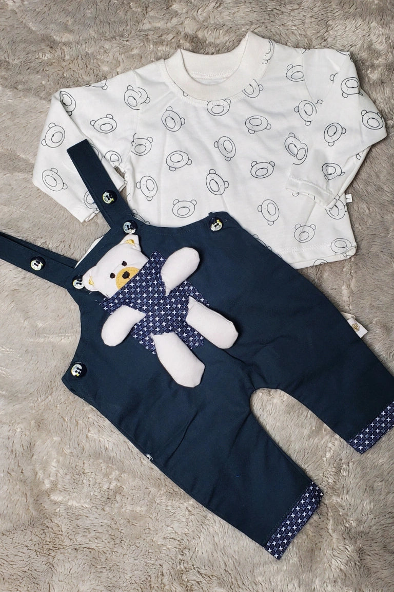 PARTY WEAR Green Bear Romper | SUMMER FABRIC