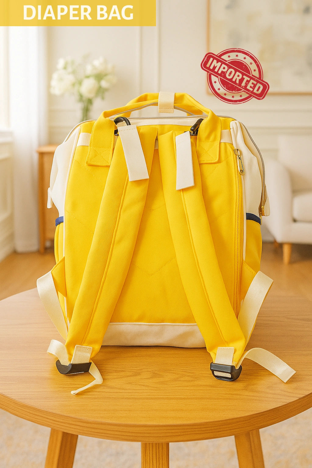 IMPORTED Diaper Bag CAMEL - 0-3Y