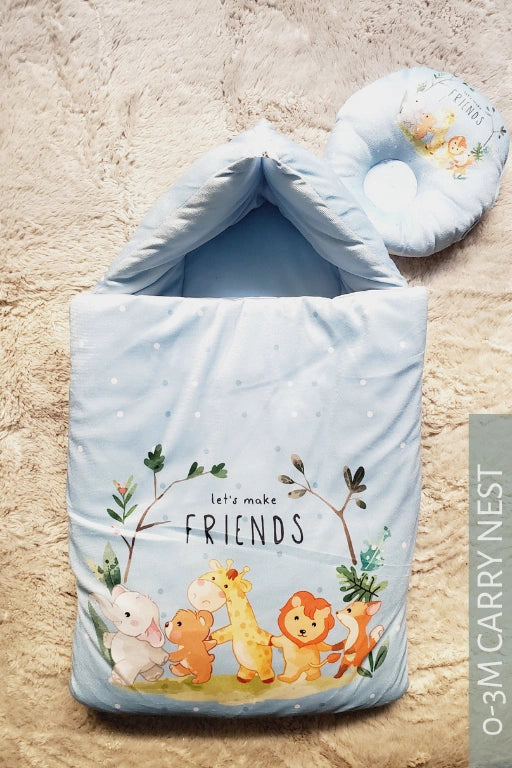 FRIENDS Velvet CARRY NEST Set 0-3M