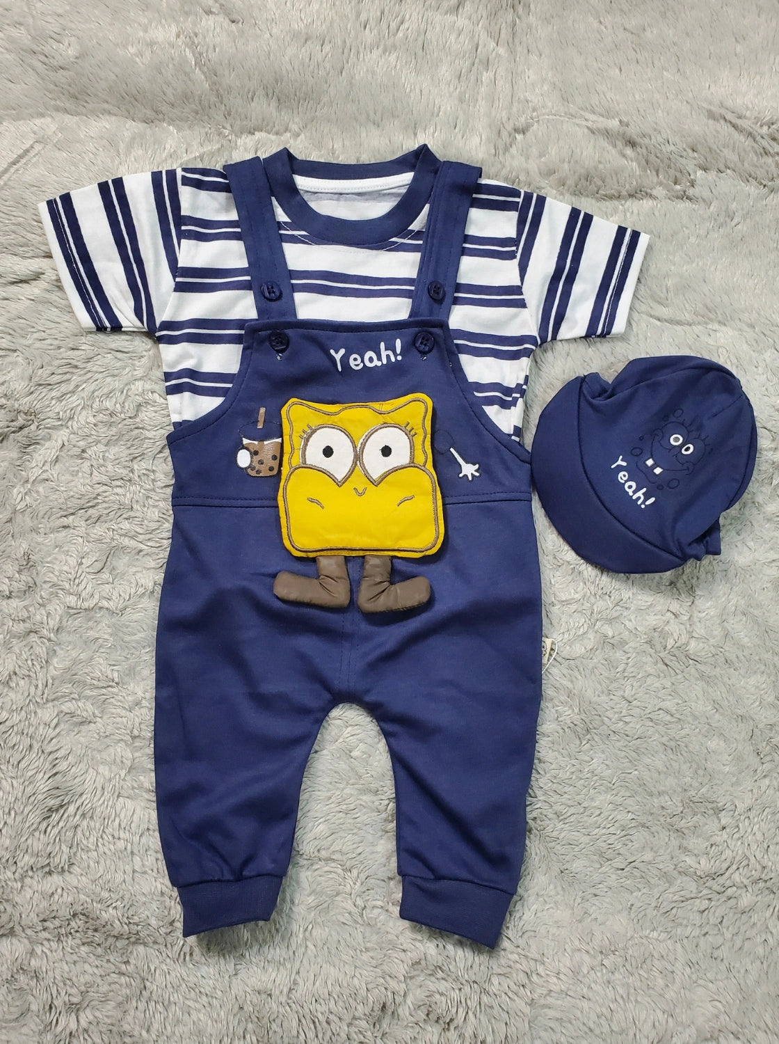 Yeah Sponge Romper BLUE - SUMMER FABRIC