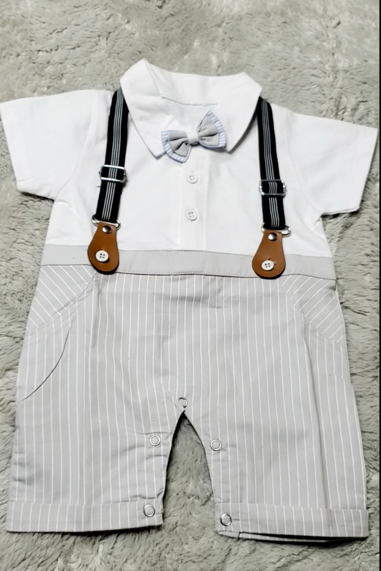 PARTY WEAR Tuxedo Lite Gray| SUMMER FABRIC