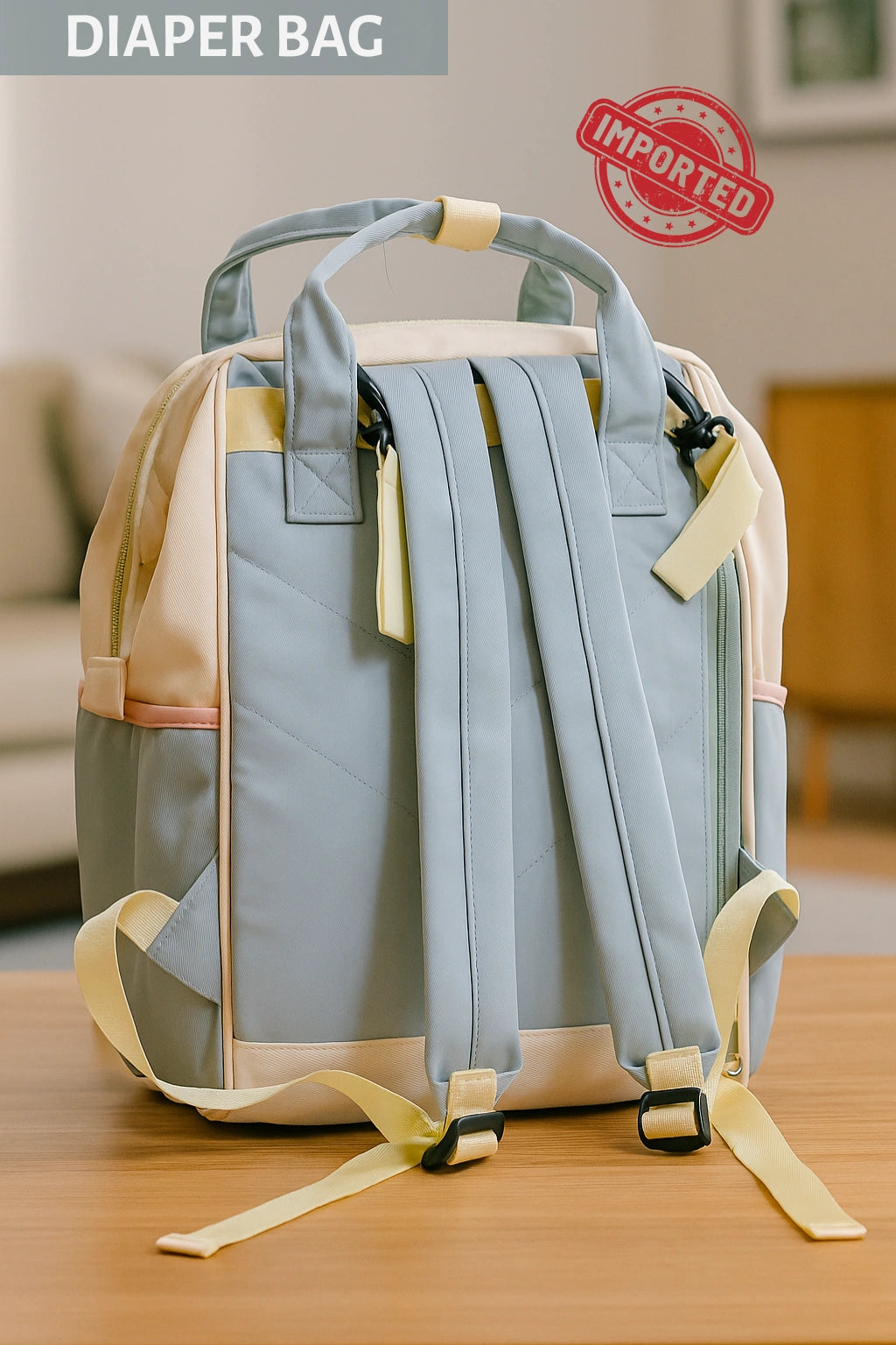 IMPORTED Diaper Bag BLUE- 0-3Y