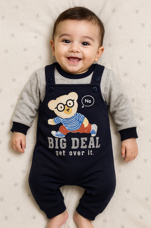 Big Deal Romper 0-3M - WINTER FLEECE