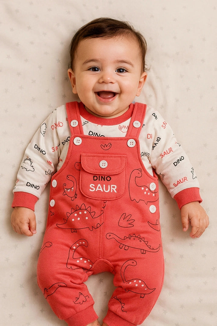 Dinosaur Romper - WINTER TERRY