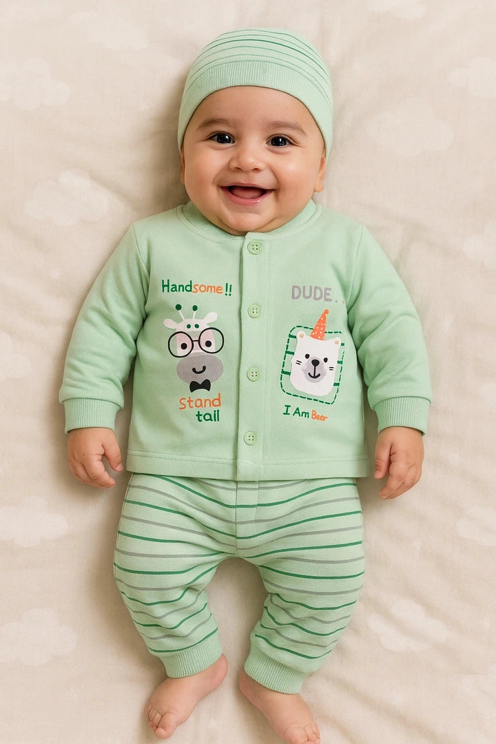 Handsome Dude 0-3M - WINTER TERRY