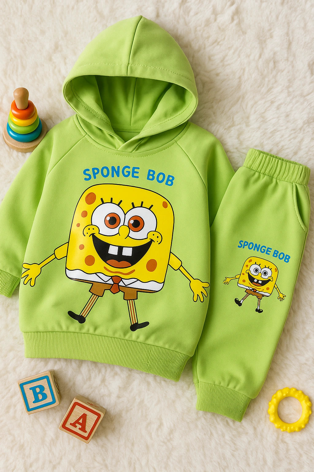 SPONGE BOB Hoodie and Trouser - WINTER TERRY