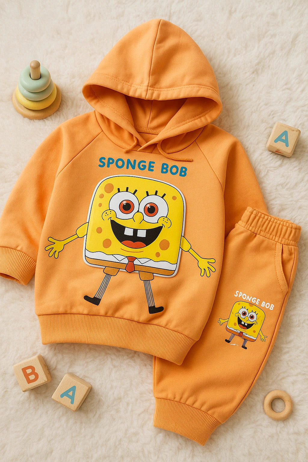 SPONGE BOB Hoodie and Trouser - WINTER TERRY