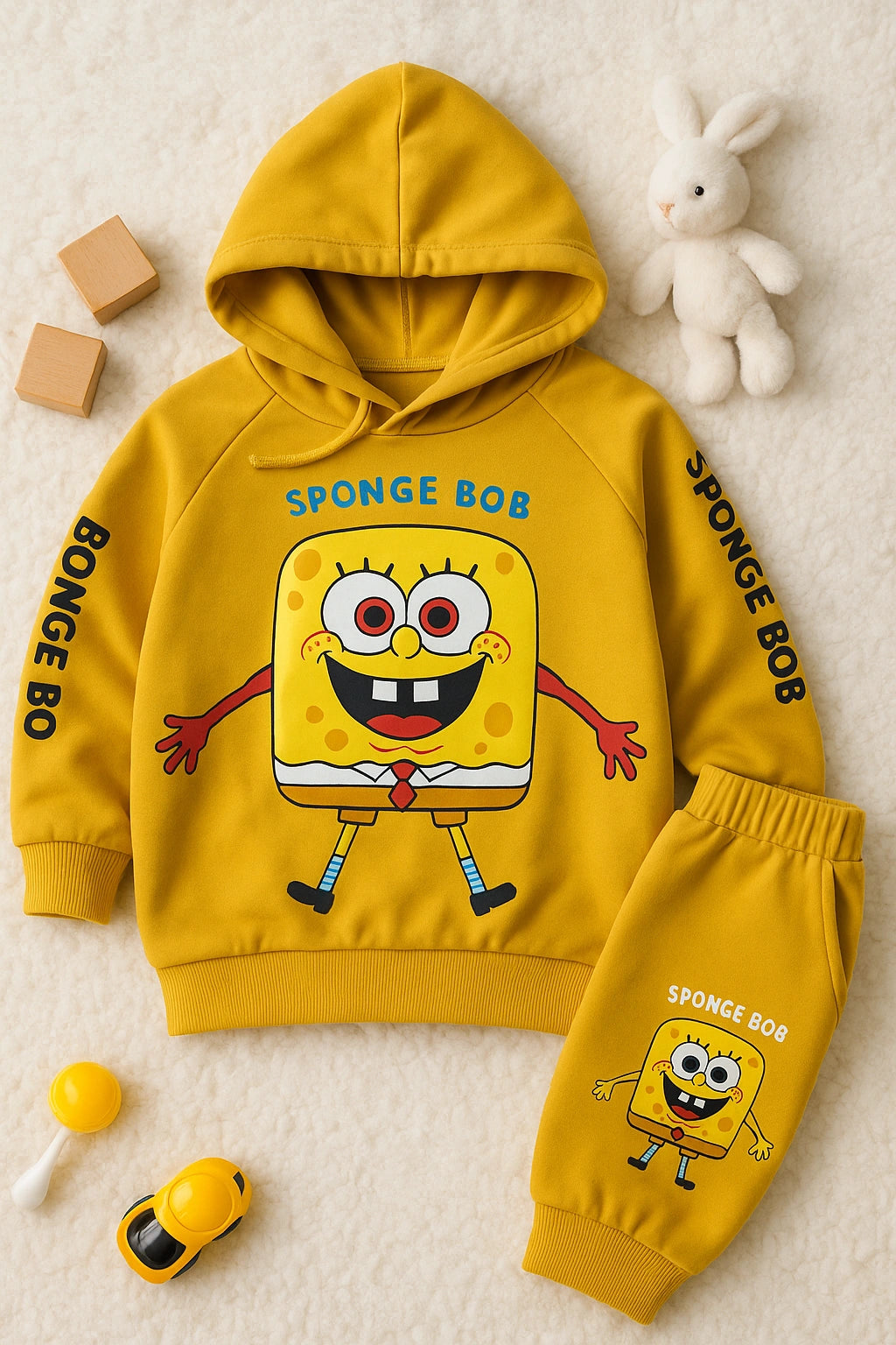 SPONGE BOB Hoodie and Trouser - WINTER TERRY