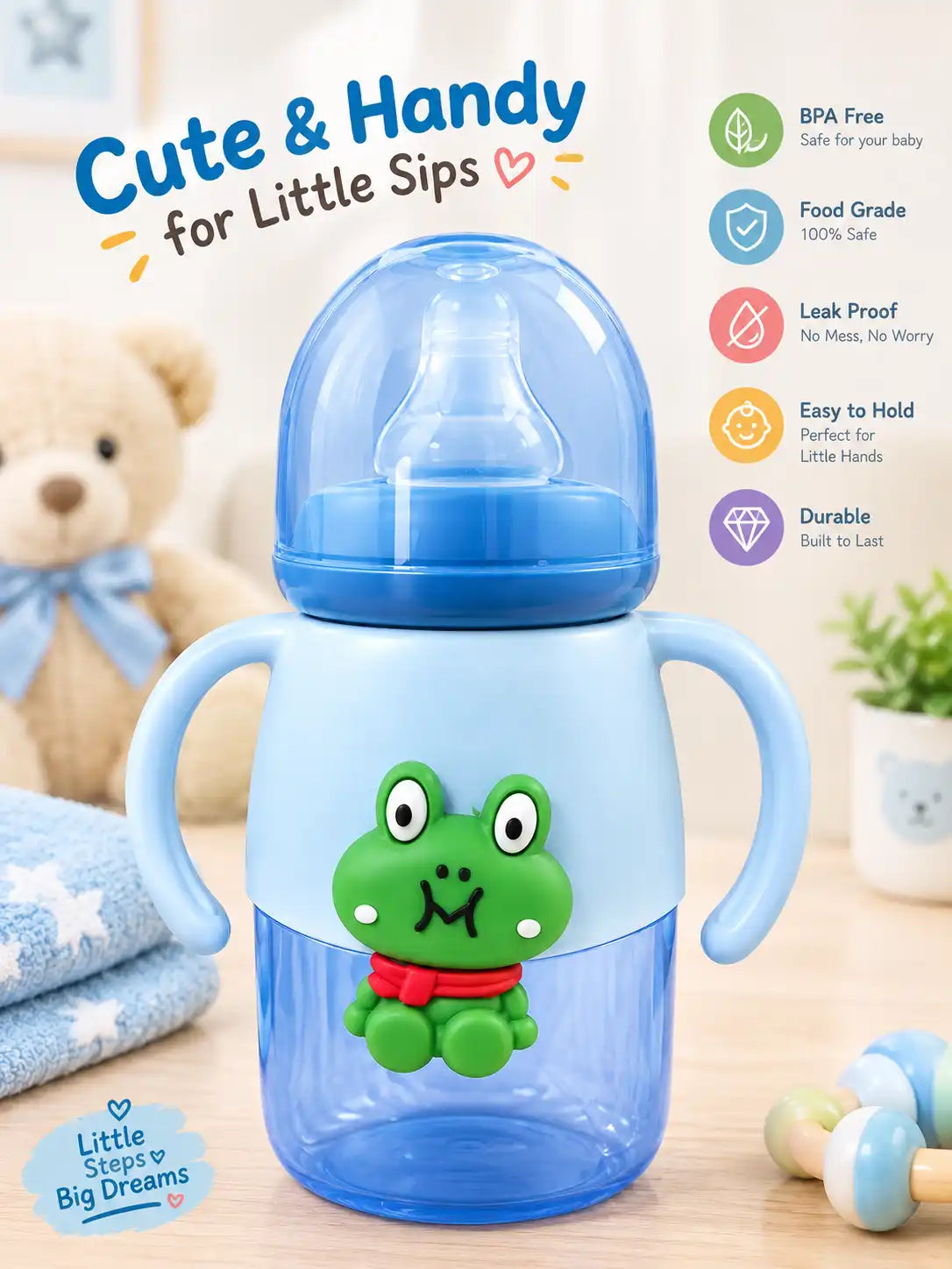 Mini Tree Imported FROG Feeder 9oz/270ml 6+ Months 0%BPA