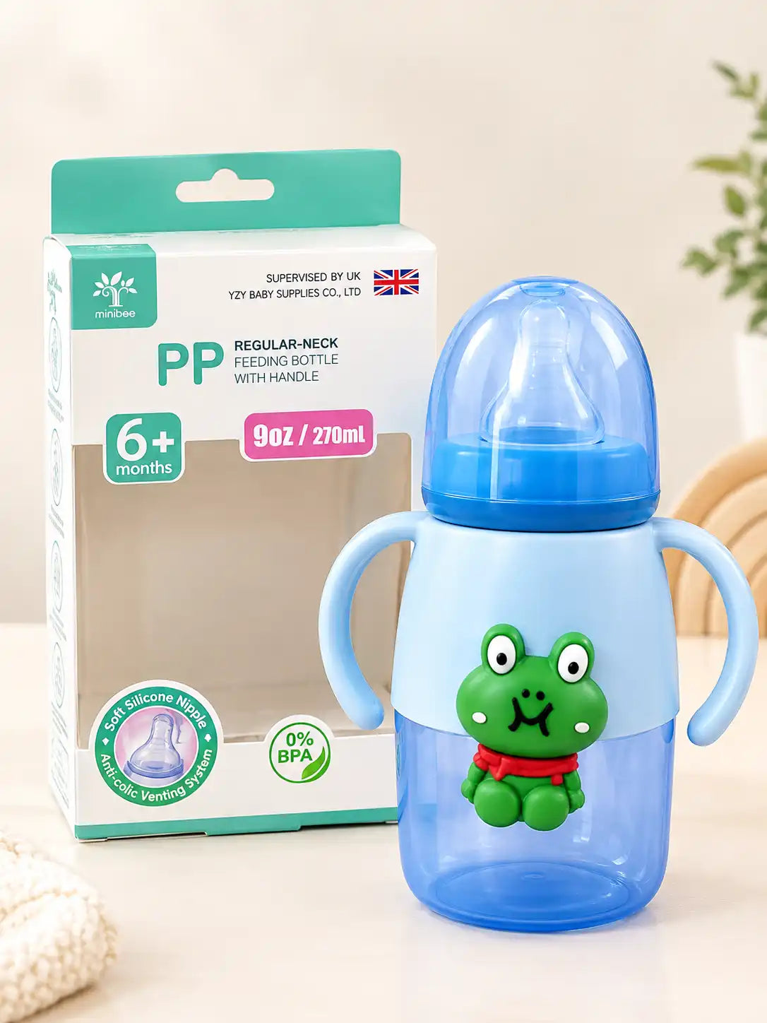Mini Tree Imported FROG Feeder 9oz/270ml 6+ Months 0%BPA