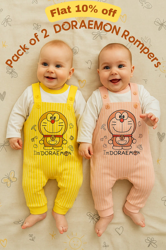 Pack of 2 DORAEMON Romper Suit