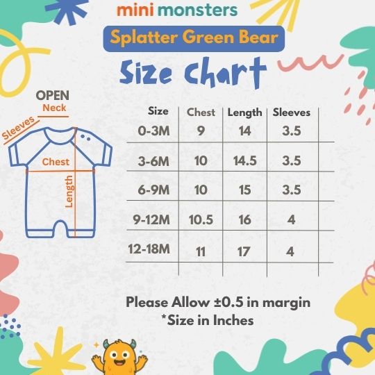 PARTY WEAR Green Splatter Romper | SUMMER FABRIC